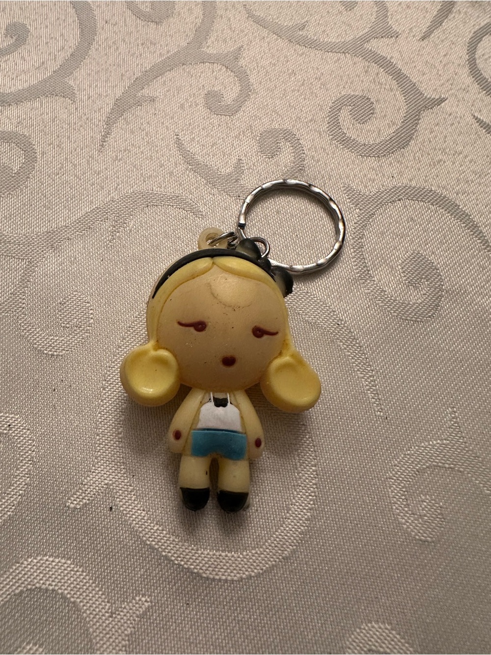 Cute Yellow Girl Keychain with Blue Shorts harajuku lovers